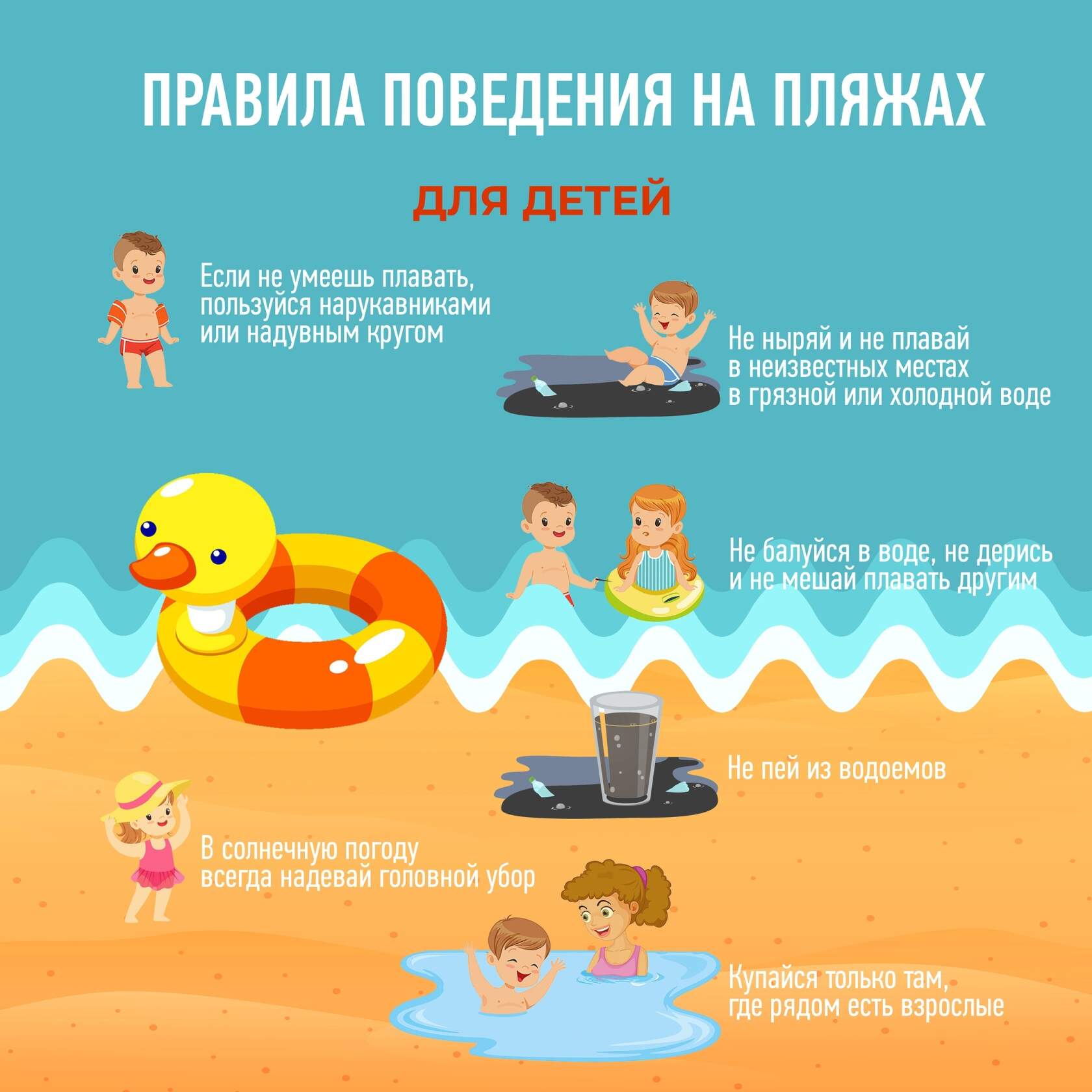 Правила безопасности в летний период.